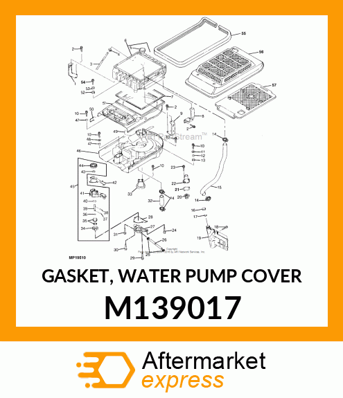 GASKET, WATER PUMP COVER M139017