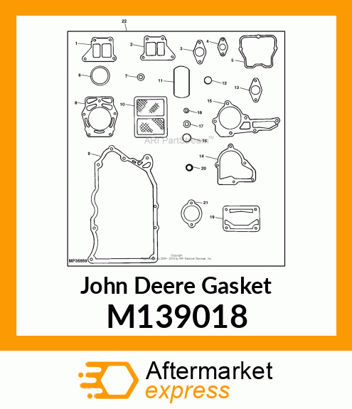 GASKET, WATER PUMP CASE M139018