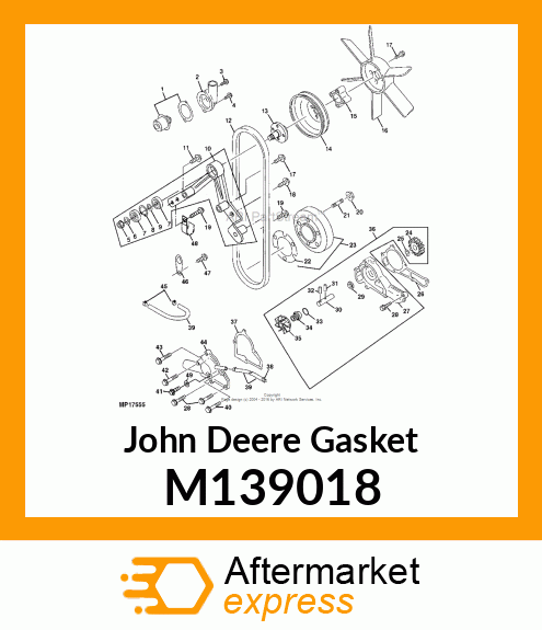 GASKET, WATER PUMP CASE M139018