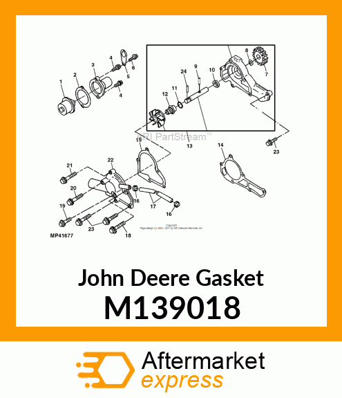 GASKET, WATER PUMP CASE M139018