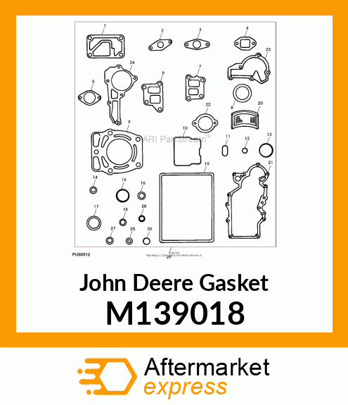 GASKET, WATER PUMP CASE M139018