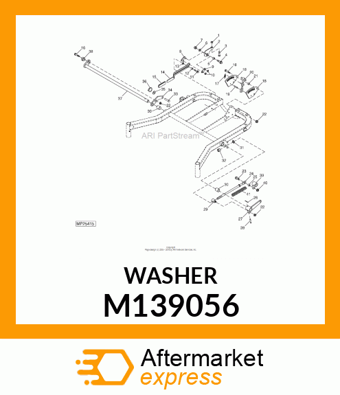 WASHER, WASHER, 10.7X21X3 HARDENED M139056