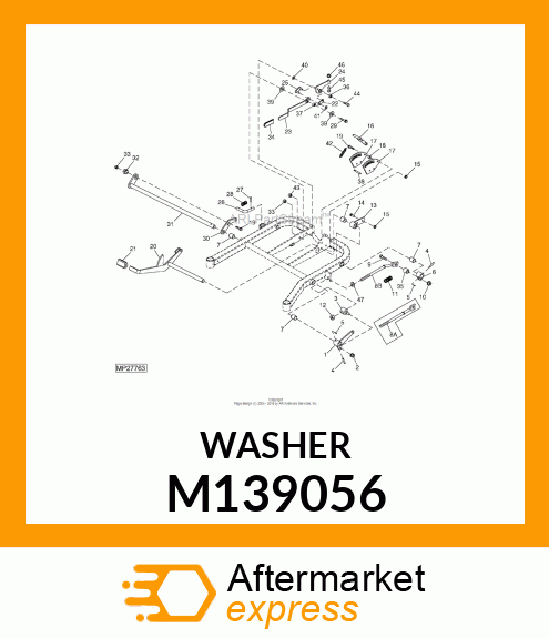 WASHER, WASHER, 10.7X21X3 HARDENED M139056