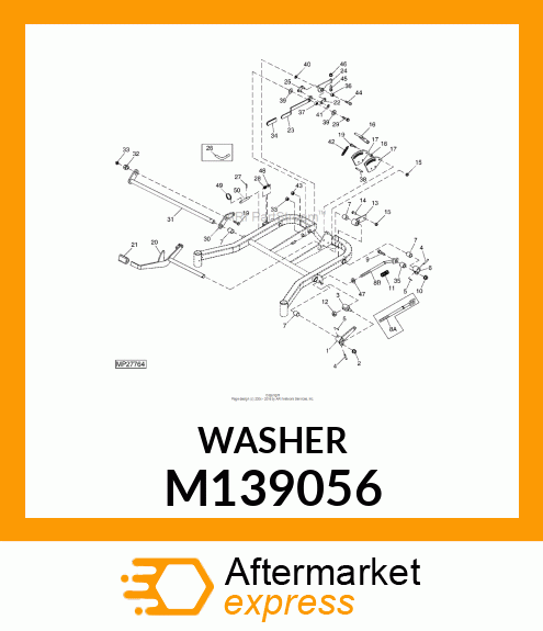 WASHER, WASHER, 10.7X21X3 HARDENED M139056