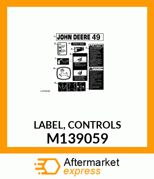 LABEL, CONTROLS M139059