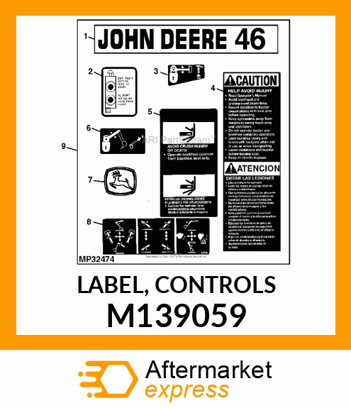 LABEL, CONTROLS M139059