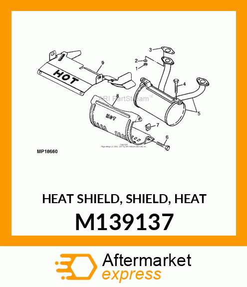 HEAT SHIELD, SHIELD, HEAT M139137