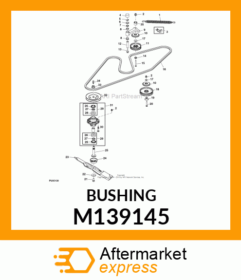 BUSHING, PIVOTING IDLER M139145