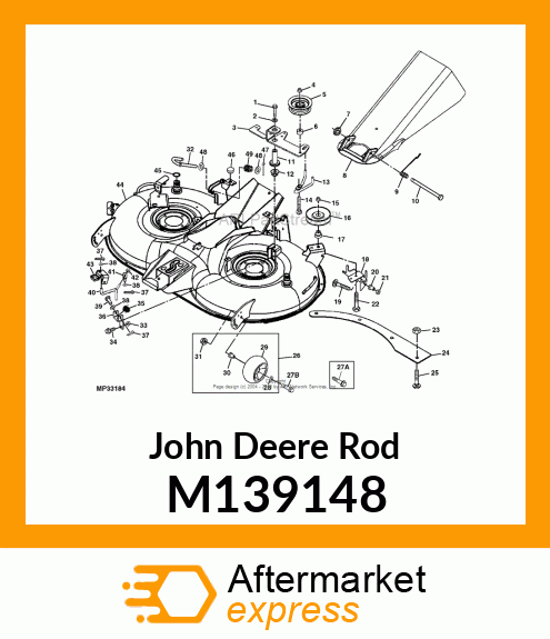 ROD, BELT GUIDE M139148