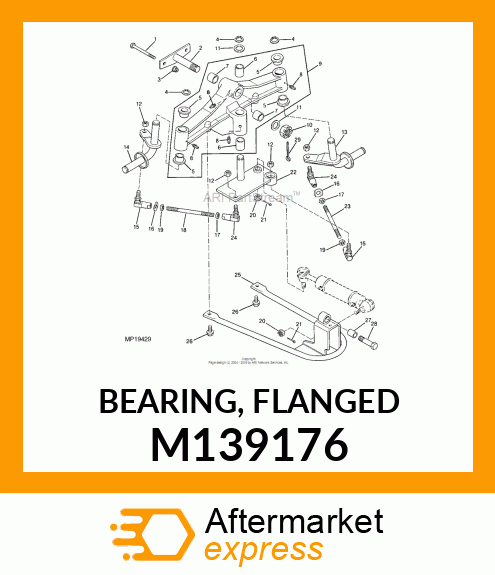 BEARING, FLANGED M139176