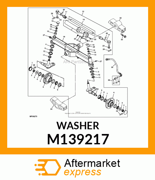 WASHER, HUB M139217