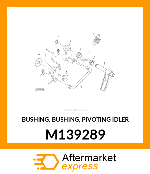 BUSHING, BUSHING, PIVOTING IDLER M139289