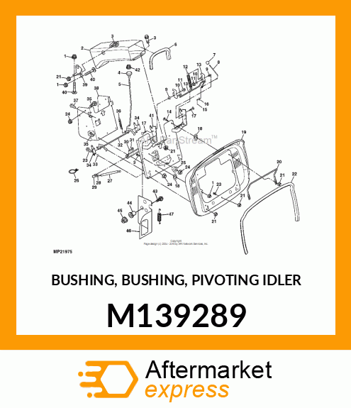 BUSHING, BUSHING, PIVOTING IDLER M139289