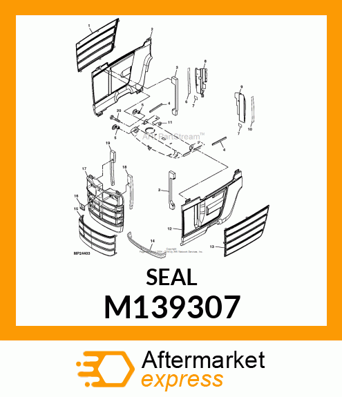 SEAL, LH PANEL LOWER FOAM M139307