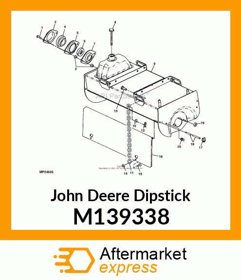 DIPSTICK, HYDRAULIC OIL RESERVOIR M139338