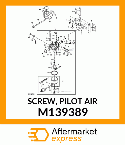 SCREW, PILOT AIR M139389