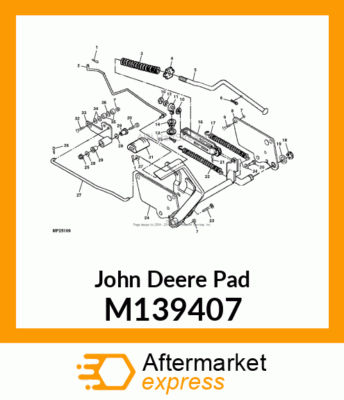 PAD, BRAKE PEDAL M139407