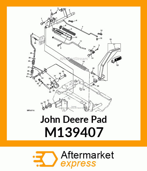 PAD, BRAKE PEDAL M139407