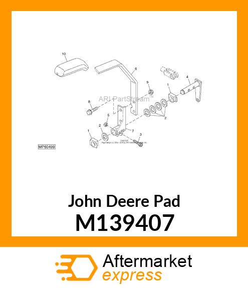 PAD, BRAKE PEDAL M139407