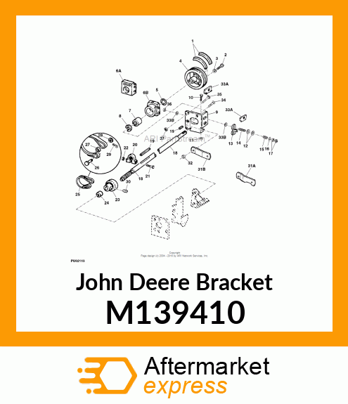 BRACKET, REAR BEARING M139410