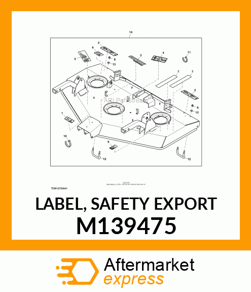 LABEL, SAFETY EXPORT M139475