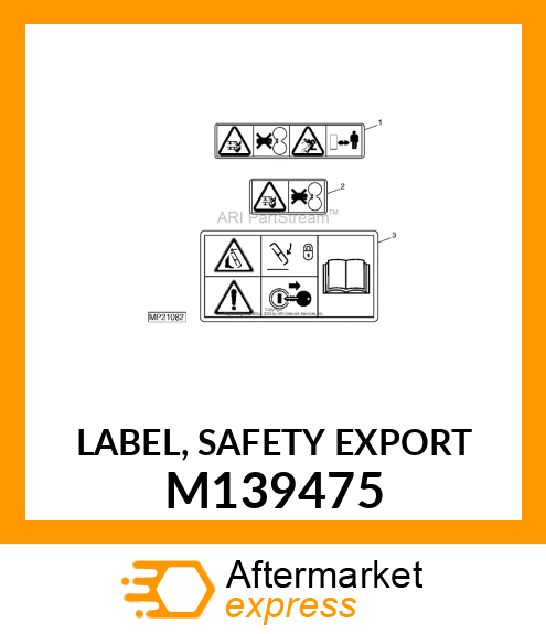 LABEL, SAFETY EXPORT M139475