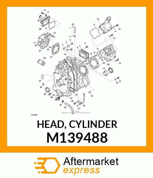 HEAD, CYLINDER M139488