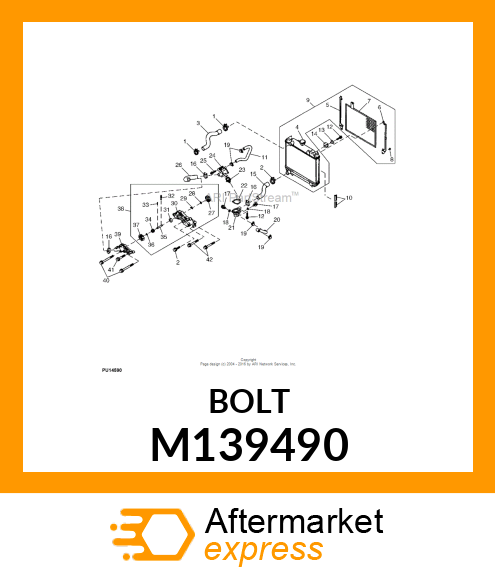 BOLT FLANGED 8X60 M139490