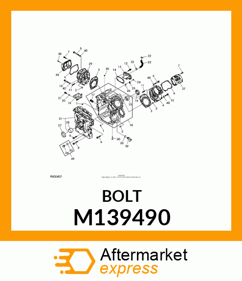 BOLT FLANGED 8X60 M139490