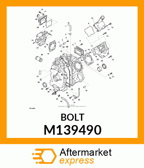 BOLT FLANGED 8X60 M139490