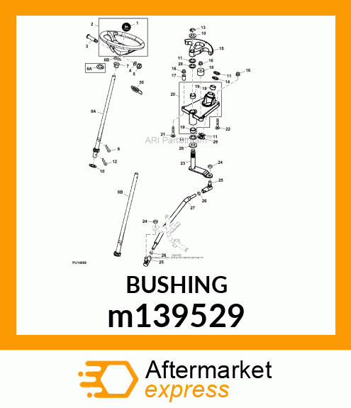 BUSHING, STEERING m139529