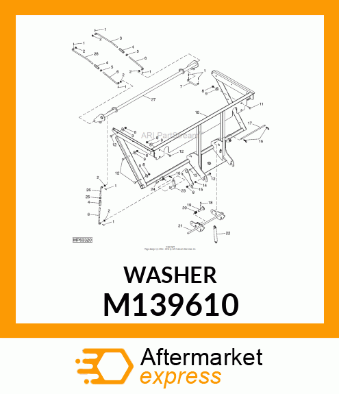 WASHER, NYLON M139610