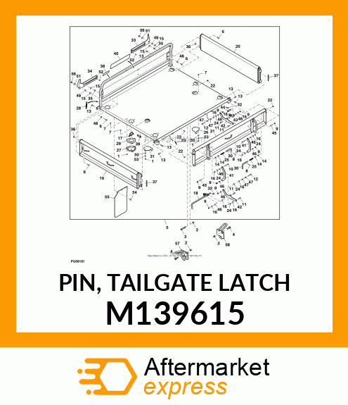 PIN, TAILGATE LATCH M139615