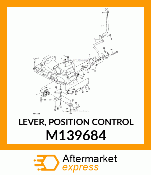 LEVER, POSITION CONTROL M139684