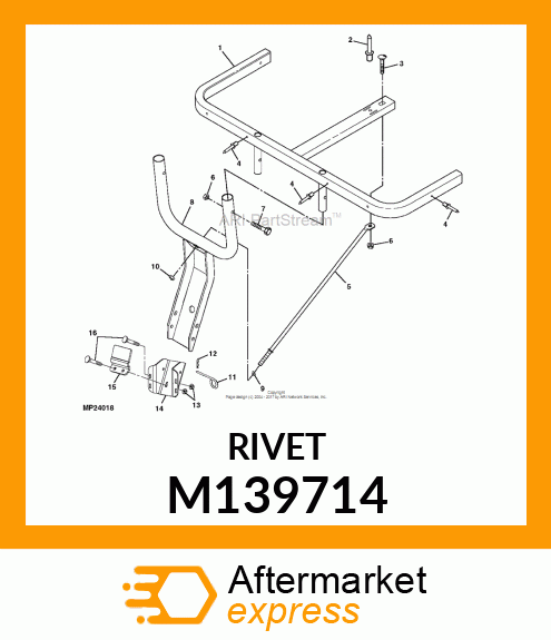 RIVET, POP .188 X .700 STEEL M139714