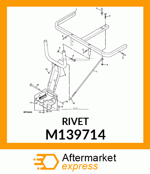 RIVET, POP .188 X .700 STEEL M139714