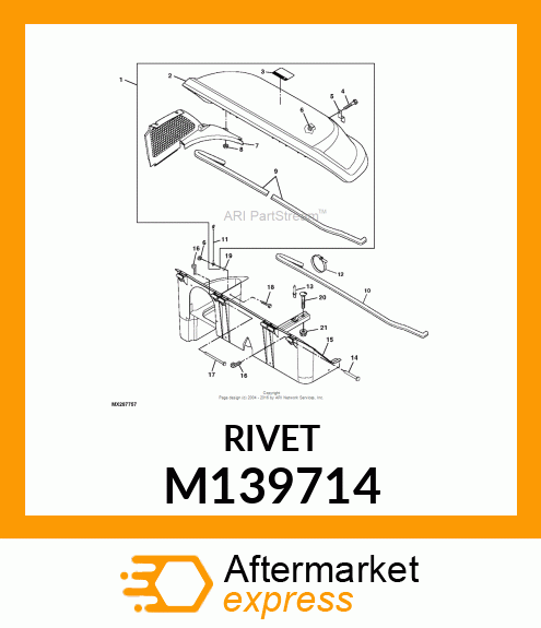 RIVET, POP .188 X .700 STEEL M139714