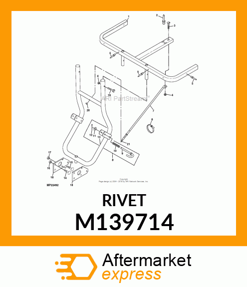 RIVET, POP .188 X .700 STEEL M139714