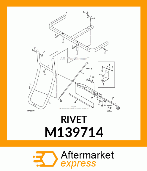 RIVET, POP .188 X .700 STEEL M139714