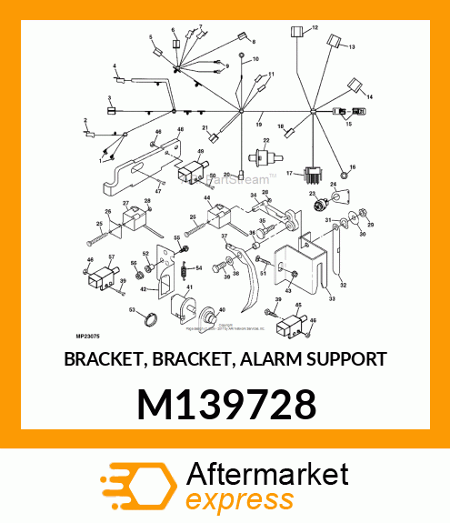 BRACKET, BRACKET, ALARM SUPPORT M139728