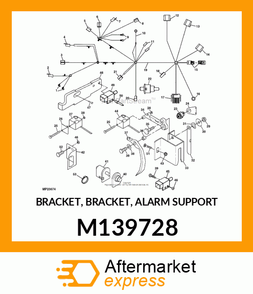 BRACKET, BRACKET, ALARM SUPPORT M139728