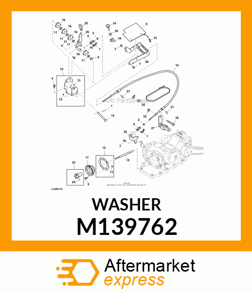 BUSHING, DRAFT ARM M139762