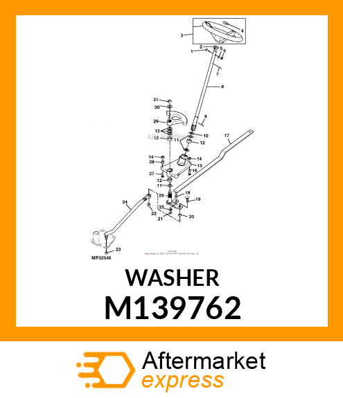 BUSHING, DRAFT ARM M139762