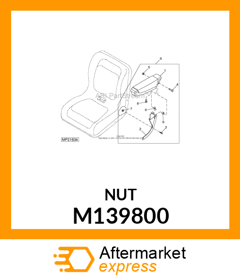 NUT, WELD TAB Z M139800