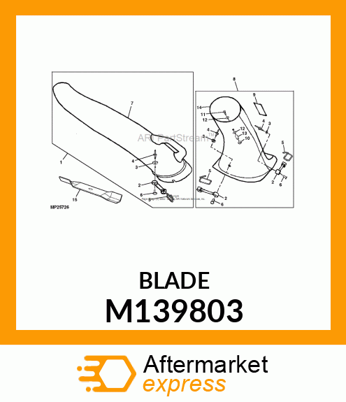 MOWER BLADE M139803