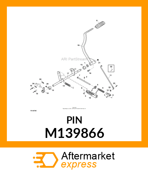 ROD, BRAKE M139866