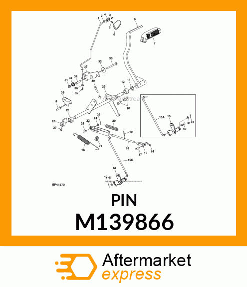 ROD, BRAKE M139866