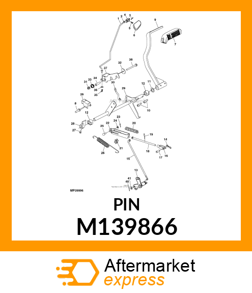 ROD, BRAKE M139866