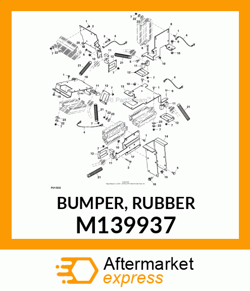 BUMPER, RUBBER M139937