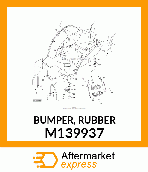 BUMPER, RUBBER M139937